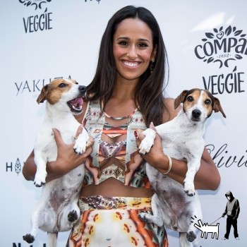 Hyndia e Heyvi, as duas cadelas Jack Russell de Rita Pereira. As fiéis companheiras da atriz seguem-na para todo o lado, desde festas de aniversário, idas à praia e até ao trabalho.